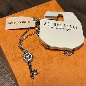 Key Charm Silver Chain Necklace